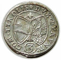 3 krajcary 1647 Ferdynand Karol Austria Tyrol Hall
