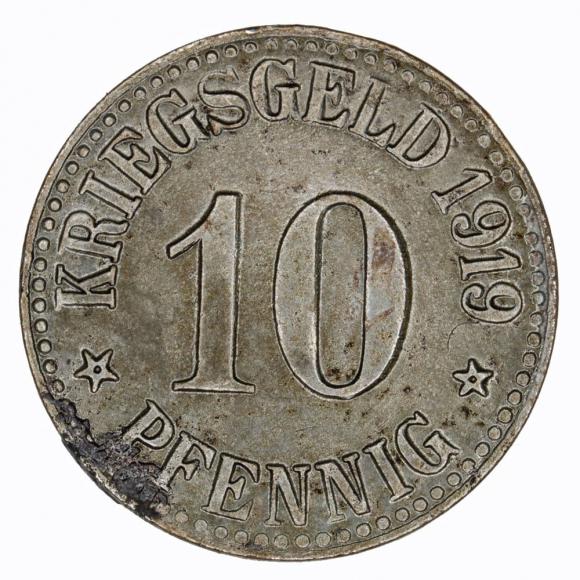 10 fenigów 1919 Cassel Hesja