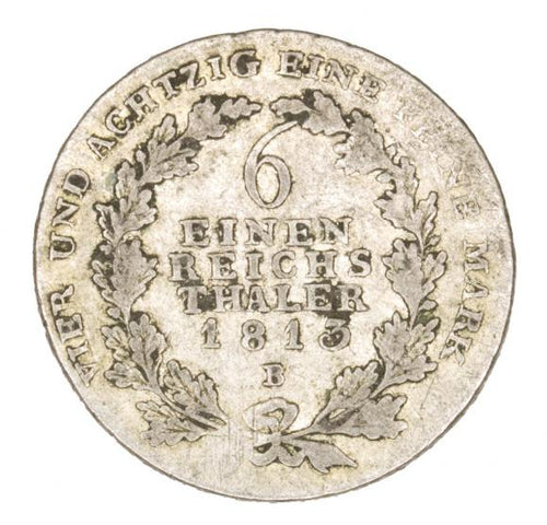 1/6 talara 1813 Fryderyk Wilhelm III Prusy Glatz B