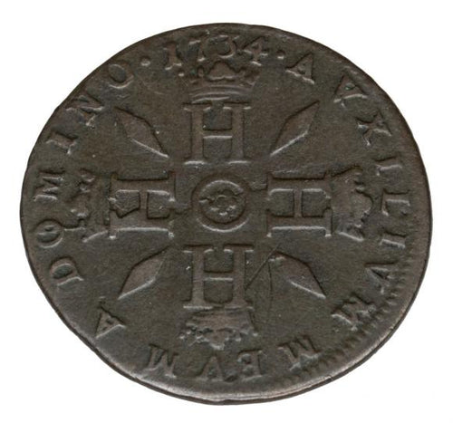 1 pezzetta 1734 Honoriusz III Grimaldi Monako