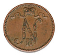 1 penni 1913 Mikołaj II Romanow Finlandia okupacja rosyjska Helsinki